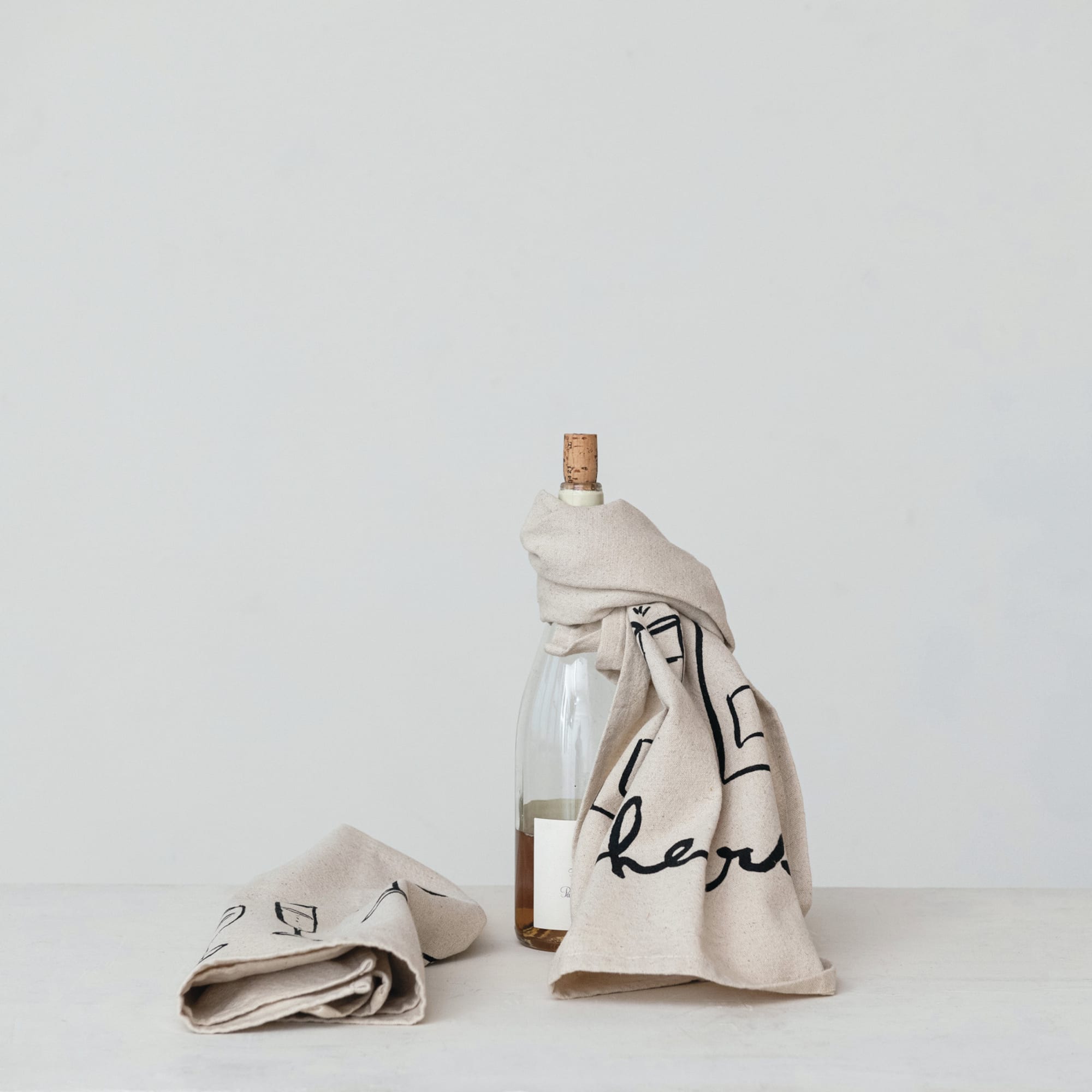 Hello Honey® Spirited Mix Cotton & Linen Cocktail Tea Towels Set